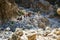 Tourists hike in Samaria Gorge in central Crete, Greece. The national park is a UNESCO Biosph