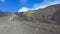 Tourists hiking on Etna mountain