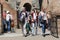 Tourists inside Coliseum, Rome