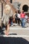 Tourists inside Coliseum, Rome