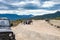 Tourists on jeep excursion in The Valley of Ghosts