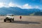 Tourists Jeep for tourist rent at Mount Bromo,The active Mount Bromo is one of the most visited tourist attractions