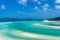 Tourists on jet-boat at Hill Inlet estuary. Queensland, Australia