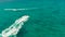 Tourists on a jet skis on a tropical resort. Boracay, Philippines