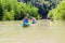 Tourists kayaking Mangrove