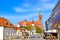 Tourists on Kosciusko Market in Bialystok, Poland