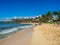 Tourists and locals enjoy Poipu Beach, Kauai