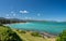 Tourists and locals on Kailua beach on east coast of Oahu