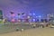 tourists look at Victoria Harbour from tst