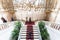 Tourists on main staircase in Yusupov palace