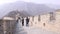 Tourists man take selfies on Great Wall of China