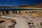 Tourists at Miscanti Lake. Los Flamencos National Reserve. Antofagasta region. Chile