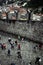 Tourists in Montebello castle, Bellinzona