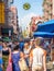 Tourists at Mulberry Street in Little Italy, New York City