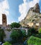 Tourists in the narrow street of thel medieval village Moustiers Sainte Marie, France