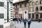 Tourists near Loggia del Bigallo in Florence