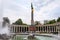 Tourists near Soviet War Memorial in Vienna