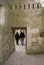 Tourists at a Norman Castle, Kenilworth, England