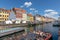 Tourists in Nyhavn or New Harbor, Copenhagen