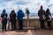 Tourists Overlooking Lyon France