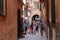 Tourists in Palma de mallorcaÂ´s antique square