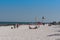 Tourists on Paradise Beach in Tulum, Yucatan Peninsula, Mexico