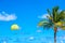 Tourists parasailing on Bavaro Beach in Dominican Republic