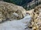 Tourists passing through hazardous road in Naran Kaghan Valley, Pakistan