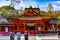 Tourists pay respect at the shrine `FUJISAN HONGU SENGENTAISHA` Fujinomiya, Japan.