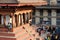 Tourists people resting at Basantapur Durbar Squar