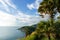 Tourists at Phromthep cape viewpoint at the south of Phuket Island, Thailand. Tropical paradise in Thailand. Phuket is a popular