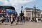 Tourists in Picadilly Circus, London