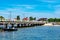 Tourists on the pier in Jastarnia Poland