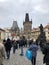 Tourists on Pragueâ€™s iconic Charles Bridge