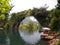 Tourists rafting along the Yangshuo River