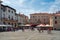 Tourists on the Republic Square, Pula, Croatia