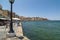 Tourists and restaurants Chania harbour