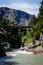 Tourists Riding Shotover Jet Boat at Queenstown, New Zealand.