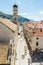 Tourists roaming Stradun Placa in Dubrovnik`s Old Town, Croati