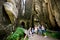 Tourists at Rock Town Park, Adrspach, Czech Republic