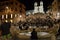 Tourists in Rome at night