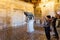 Tourists in room of Capitoline Museums, Rome