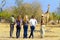 Tourists on Safari in a Game Reserve