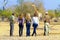 Tourists on Safari in a Game Reserve