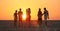 Tourists at salt lake Chott El Jerid