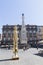 Tourists and the San Domenico obelisk from San Domenico Maggiore square