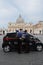 Tourists and security police at Vatican Rome Italy