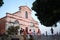 Tourists sightseeing Saint Eufemia church