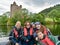 Tourists speedboating on a RIB boat, Loch Ness