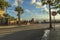 Tourists standing in line in order to take picture at famous tourist attraction Southernmost point. Key West.